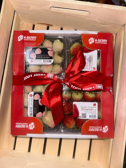 Korean Red-White Strawberry Combo